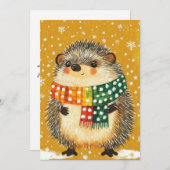 Weihnachts-Igel-Grußkarte Feiertagskarte (Vorne/Hinten)