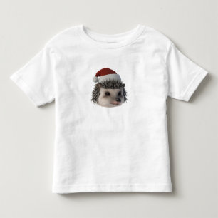 Weihnachts-Igel oder Opossum mit Santa Costum Kleinkind T-shirt