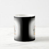 Weihnachts-Igel-Schneekugel Kaffeetasse (Mittel)