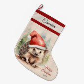 Weihnachts-Igel Strumpf Großer Weihnachtsstrumpf (Vorderansicht (hängend))