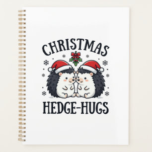 Weihnachts-Igel-Umarmer Süßer Igel Feiertags-Desig Planer