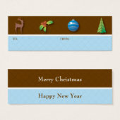 Weihnachts-Ikonen-Geschenk-Tag (Vorne & Hinten)