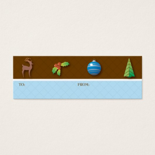 Weihnachts-Ikonen-Geschenk-Tag (Vorderseite)