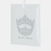 Weihnachts-Ikonenkrone Ornament Aus Glas (Vorderseite links)