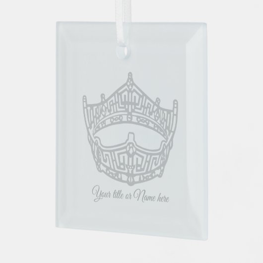 Weihnachts-Ikonenkrone Ornament Aus Glas (Vorderseite links)