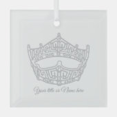 Weihnachts-Ikonenkrone Ornament Aus Glas (Vorderseite)