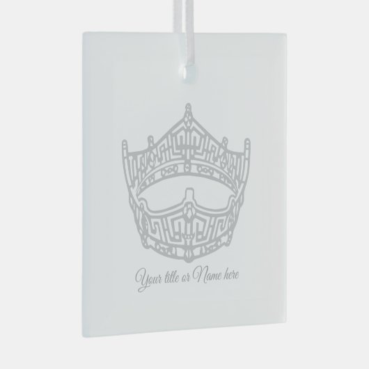 Weihnachts-Ikonenkrone Ornament Aus Glas (Vorderseite Rechts)