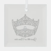 Weihnachts-Ikonenkrone Ornament Aus Glas (Rückseite)