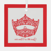 Weihnachts-Ikonenkrone Ornament Aus Glas (Rückseite)