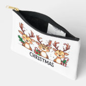Weihnachts-Illustration Toilet Pouch Zubehörtasche (Offen)