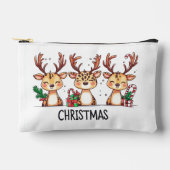 Weihnachts-Illustration Toilet Pouch Zubehörtasche (Vorderseite)