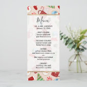 Weihnachts-Illustrationsmuster Menükarte (Stehend Vorderseite)