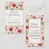 Weihnachts-Illustrationsmuster Terminkarte (Vorne/Hinten)