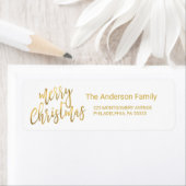 Weihnachts-Imitate Gold Foil Handschrift Typografi (Insitu)
