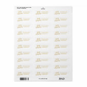 Weihnachts-Imitate Gold Foil Handschrift Typografi (Vorne)