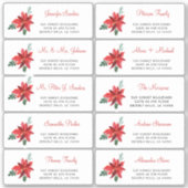 Weihnachts-individuelle Gästeschriften Aufkleber (Vorderseite)