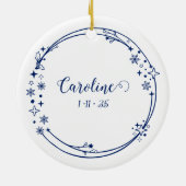 Weihnachts-Individuelle Name Capricorn Zodiac Sign Keramik Ornament (Hinten)