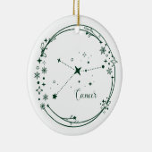 Weihnachts-Individuelle Name Krebs Zodiac Signiere Keramik Ornament (Rechts)