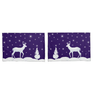 Weihnachts-Individuelle Name-Paar Pillowcases umge Kissenbezug