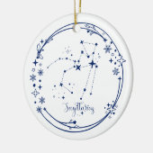 Weihnachts-Individuelle Name Sagittarius Zodiac Si Keramik Ornament (Links)