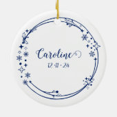 Weihnachts-Individuelle Name Sagittarius Zodiac Si Keramik Ornament (Hinten)