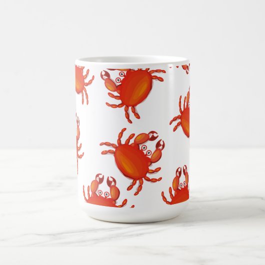Weihnachts-Insel-Taschenkrebse Kaffeetasse (Mittel)