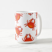 Weihnachts-Insel-Taschenkrebse Kaffeetasse (VorderseiteRechts)