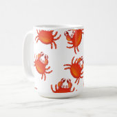 Weihnachts-Insel-Taschenkrebse Kaffeetasse (Vorderseite Links)