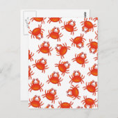 Weihnachts-Insel-Taschenkrebse Postkarte (Vorne/Hinten)