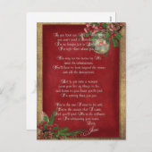 Weihnachts-Inspirationsverse Feiertagspostkarte (Vorne/Hinten)