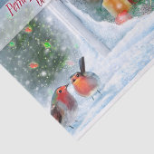 Weihnachts-inspirierendes Zitat "Lächeln" Seidenpapier (Ausschnitt)