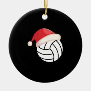 Weihnachts-Inspiriertes Design für Volleyball-Lieb Keramik Ornament