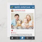 Weihnachts-Instagramm-Rahmen Feiertagsgruß-Foto Feiertagskarte (Vorderseite)