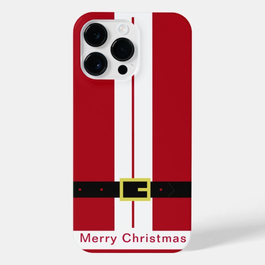 Weihnachts iPhone Case mit Funny Santa Design iPhone Hülle (Rückseite)