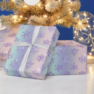 Weihnachts-Irideszenz-Glamour-Luxus Geschenkpapier