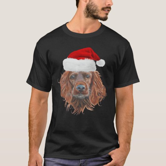 Weihnachts-Irish-Setter-Klassisches T-Shirt (Vorderseite)