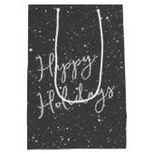 Weihnachts-Irish Setter mit Rentier Antlers Mittlere Geschenktüte (Rückseite)