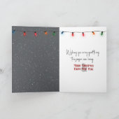 Weihnachts-Irish Setter und Snowmen Karte (Innenseite)