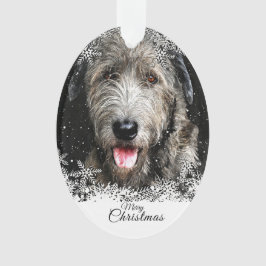 Weihnachts Irish Wolfhound Acrylschmuck Ornament