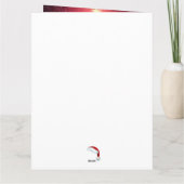 Weihnachts Irish Wolfhound Card Karte (Rückseite)