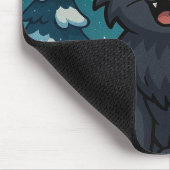 Weihnachts-Isländische Julkatze Mousepad (Ecke)
