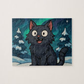 Weihnachts-Isländische Julkatze Puzzle (Horizontal)