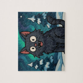 Weihnachts-Isländische Julkatze Puzzle