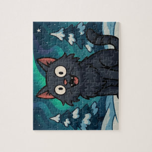 Weihnachts-Isländische Julkatze Puzzle