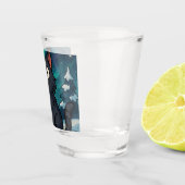 Weihnachts-Isländische Julkatze Schnapsglas (Rechts)