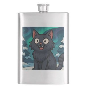 Weihnachts-Isländische Yule-Katze Flachmann