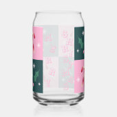 Weihnachts-Ivy, Candy Cane mit Sternen-Checkerboar Dosenglas (Rechts)