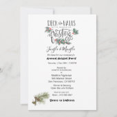 Weihnachts-Jährliche Feier Pine Needles Einladung (Vorderseite)