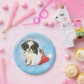 Weihnachts Japanischer Chin Pappteller (Party)