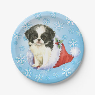 Weihnachts Japanischer Chin Pappteller